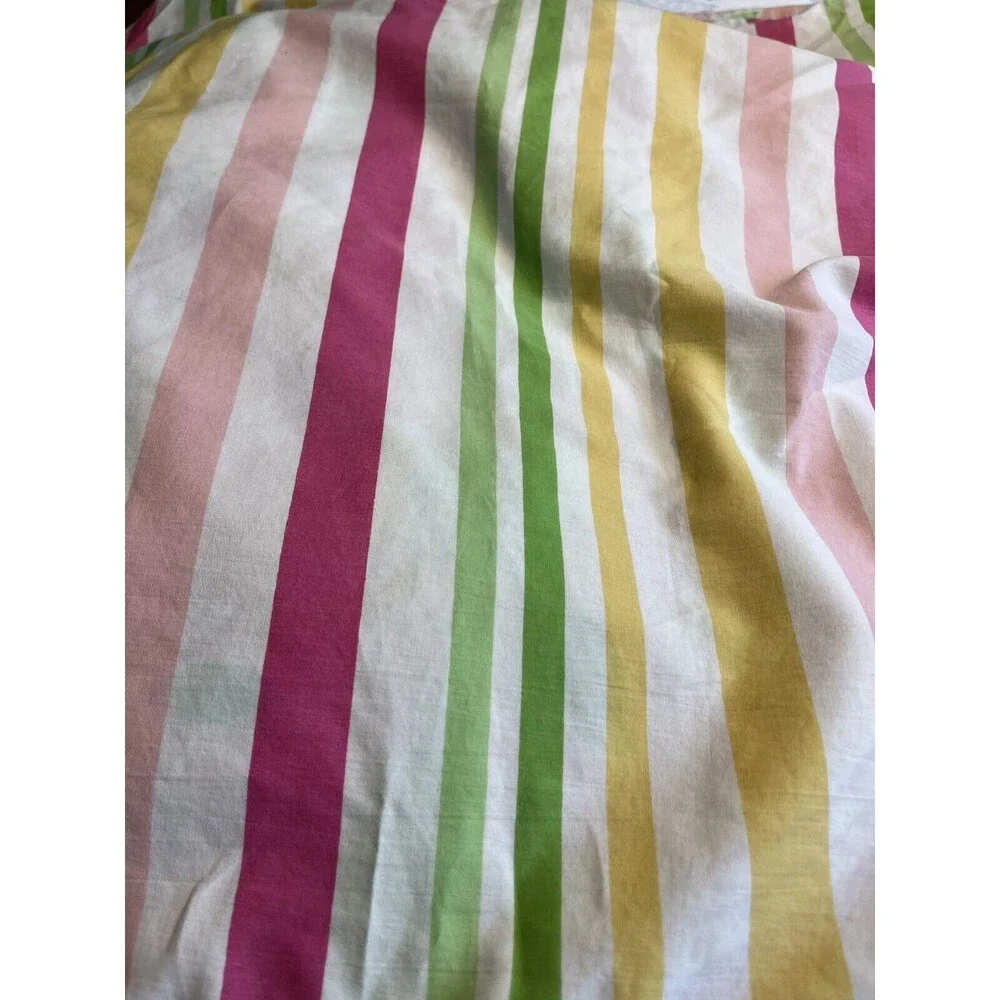 Lilly Pulitzer Pink Paisley Floral Full/Queen Duvet Cover w 2 Pillow Covers
